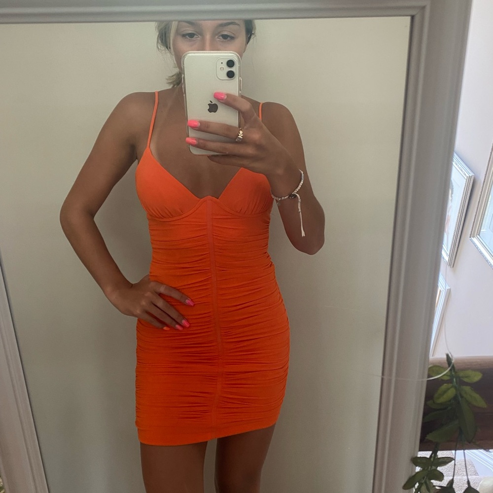 Mini dress from white fox, worn once
